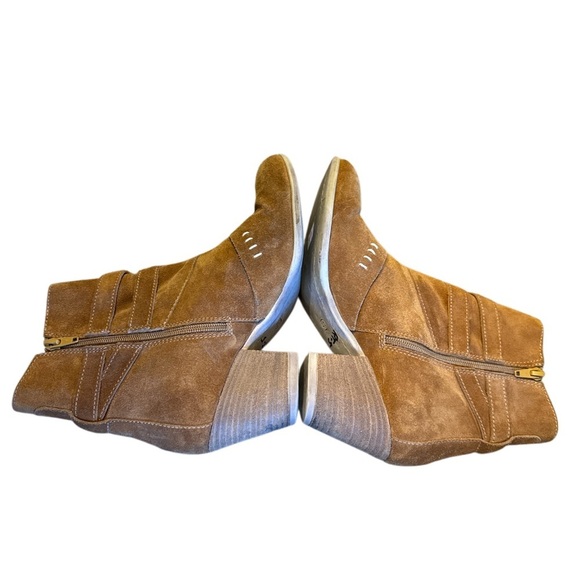 SUNDANCE Leather heeled ankle buckle boots - Picture 5 of 6